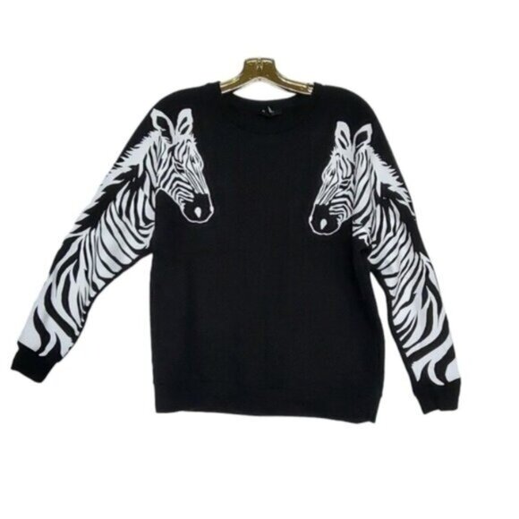 Zebra Sweatshirt Graphic Pullover - Picture 7 of 7